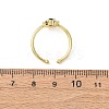 Brass Micro Pave Cubic Zirconia Cuff Open Rings LS-RJEW-Z126-01G-5