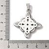 Non-Tarnish 304 Stainless Steel Pendants STAS-L081-033P-3