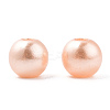 Spray Painted ABS Plastic Imitation Pearl Beads OACR-T015-05A-19-2
