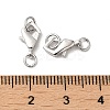 Anti-Tarnish Rhodium Plated 925 Sterling Silver Lobster Claw Clasps STER-D006-21P-3