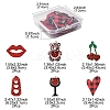 12Pcs 6 Styles PU Leather Big Pendants FIND-FS0003-74-4