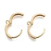 Brass Huggie Hoop Earring Findings KK-S350-069G-3