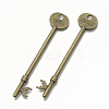 Tibetan Style Alloy Skeleton Key Big Pendants TIBEP-Q040-031AB-NR-1