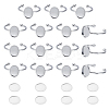 DIY Oval Cuff Ring Kits DIY-UN0008-14P-1