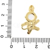 Brass Micro Pave Cubic Zirconia Pendants KK-S507-10G-3