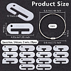28Pcs Acrylic Band Weaving Width Gauge AJEW-OC0013-96A-2