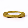 1/4 inch(6mm) Gold Glitter Metallic Ribbon X-RSC6mmY-020-2