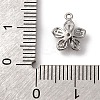 Brass Micro Pave Cubic Zirconia Charms LS-KK-D371-04E-P-3