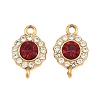 304 Stainless Steel Rhinestone Connector Charms STAS-G398-30G-03-1