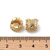 Rack Plating Brass Micro Pave Cubic Zirconia European Beads KK-Q795-03G-3