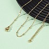 2.5MM 304 Stainless Steel Satellite Chain Necklaces NJEW-T016-25G-3
