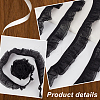 Polyester Pleated Elastic Lace Trim DIY-WH0656-82B-4