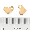 Ion Plating(IP) 304 Stainless Steel Heart Charms LS-X-STAS-F075-21-3
