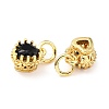 Brass Micro Pave Mixed Color Cubic Zirconia Pendants ZIRC-D120-02G-05-3