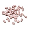 2-Hole Baking Paint Glass Seed Beads SEED-S023-17B-42-1