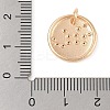 Brass with Clear Cubic Zirconia Pendants KK-N256-24F-G-3
