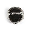 Nuggets Natural Tektite Finger Rings RJEW-P128-08P-C-3