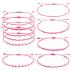 5Pcs 5 Style Nylon Thread Woven Braided Bracelets Set BJEW-SW00051-1