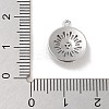 Brass with Clear Cubic Zirconia Pendants LS-KK-Z061-21A-P-3