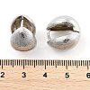 Textured Teardrop Brass Hoop Earrings for Women EJEW-U055-26P-3