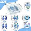 16Pcs 7 Styles Transparent Epoxy Resin Pendants RESI-FS0002-33A-4