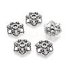 Tibetan Style Alloy Bead Caps TIBEB-T004-20AS-1