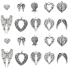 100Pcs 10 Styles Tibetan Style Alloy Charms TIBEP-CJ0002-42-1