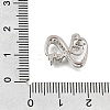 Brass Micro Pave Clear Cubic Zirconia Beads CU-CBAEEA8-24P-3