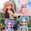 8Pcs 8 Colors PP Doll Wig Hair AJEW-GL0002-34A-5
