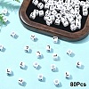 Acrylic Horizontal Hole Letter Beads OACR-YW0002-08L-1