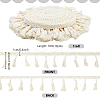 Cotton Fringe Lace Trim Ribbon OCOR-WH0105-008C-2