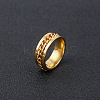 304 Stainless Steel Rotatable Chain Finger Rings for Men FS-WG60CA3-26-1