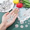 72 Pcs 12 Styles Tibetan Style Alloy Pendants PALLOY-SC0003-31AS-3