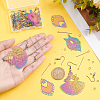 DIY Filigree Dangle Earring Making Kits DIY-UN0003-42-3