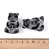 Natural Obsidian Panda Display Decorations G-T144-80-3