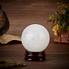 1 Set Natural Crackle Crystal Ball Display Decorations DJEW-BC0001-11-4