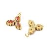 304 Stainless Steel Rhinestone Pendants STAS-L283-45G-3