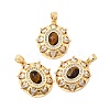 Natural Tiger Eye Pendants KK-G553-06G-1