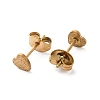 Ion Plating(IP) 304 Stainless Steel Haart Stud Earrings for Women EJEW-K243-02G-2