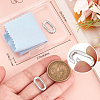 2Pcs 925 Sterling Silver Spring Gate Rings STER-BBC0008-68-3