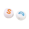 50G 4 Style Opaque White Acrylic Beads MACR-FS0001-35-2