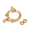 304 Stainless Steel Spring Ring Clasps STAS-L310-04G-2