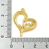 Ion Plating(IP) Real 18K Gold Plated 304 Stainless Steel Rhinestone Pendants STAS-P341-11G-01-3