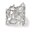 304 Stainless Steel Cuff Bangles for Women BJEW-D050-02S-2