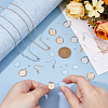 DIY Blank Dome Brass & Iron Earring & Necklace Making Kits DIY-HS0001-05B-3