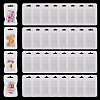 160Pcs Plastic Yin-yang Resealable Bags with Visible Window ABAG-TA0001-94C-2