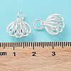 Rack Plating Brass Clear Cubic Zirconia Pendants KK-B078-06S-4
