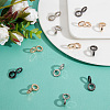 24Pcs 3 Colors Zinc Alloy Infinity Clasps FIND-WR0005-64-4