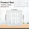3Pcs 3 Styles HDF High Fiber Density Board Reflection Display Board AJEW-CN0002-89A-2