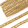Sparkle Wave Pattern Metallic Polyester Lace Ribbon OCOR-WH0047-73A-05-1